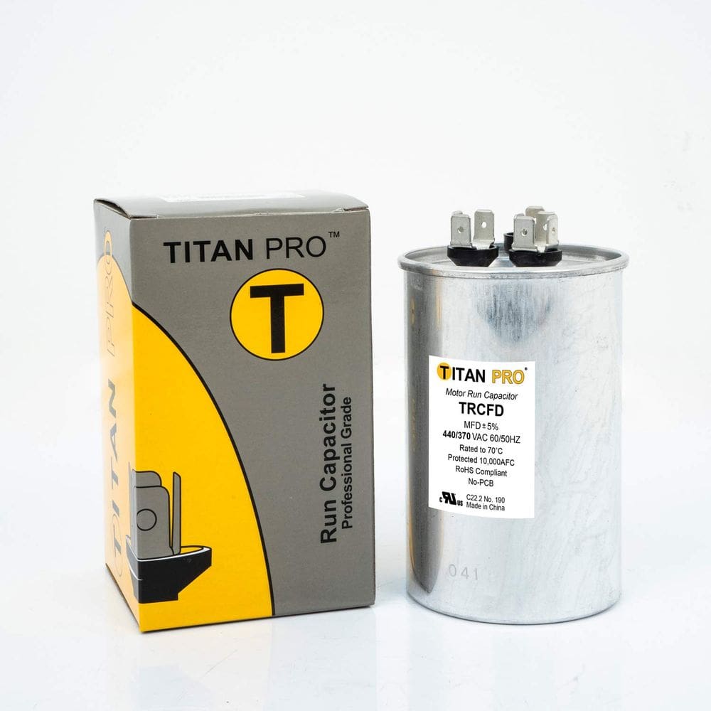Capacitor Packard TitanPro TRCFD305 com motor duplo 440/370V 30/5 MFD