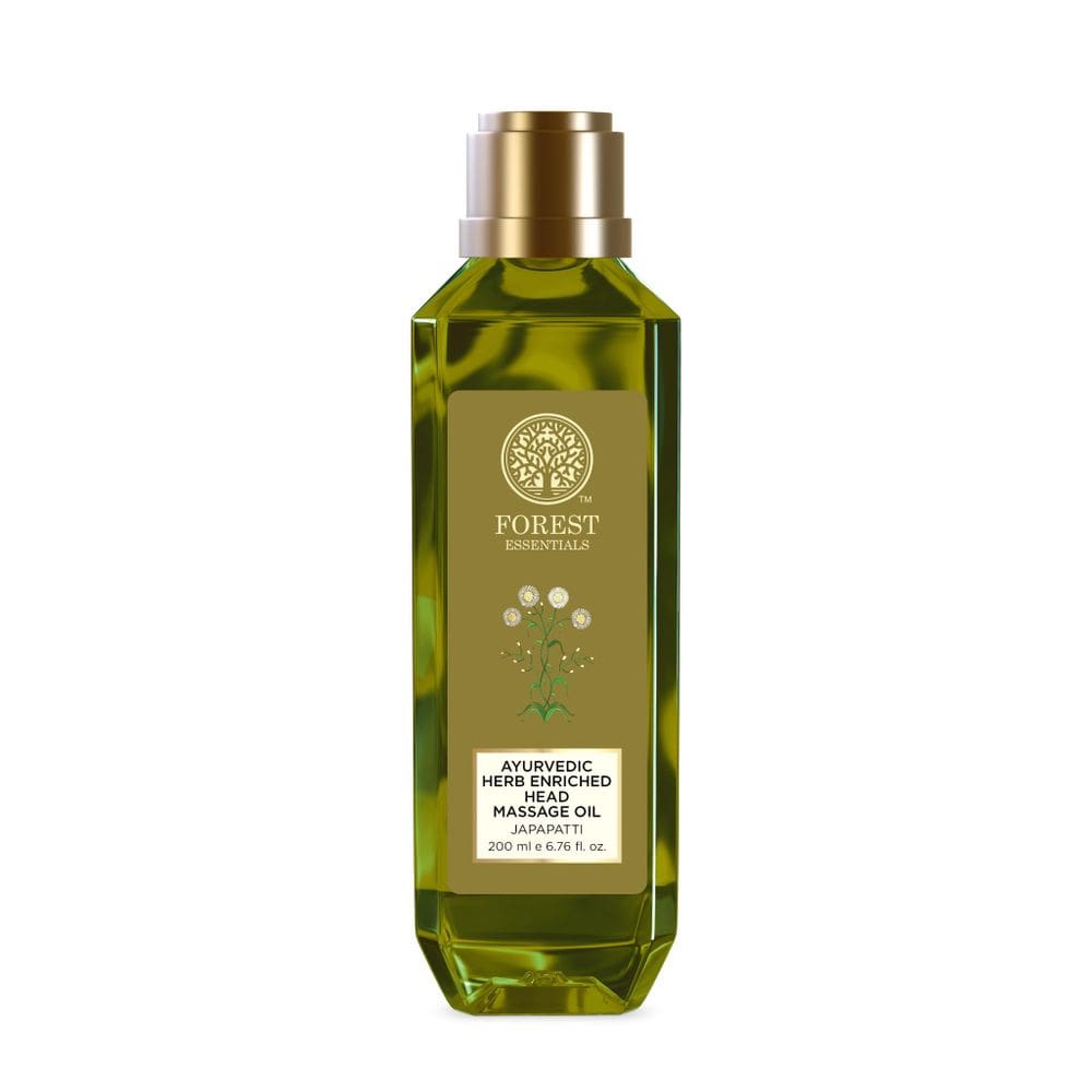 Óleo de massagem Forest Essentials Japapatti 200ml para cabelo