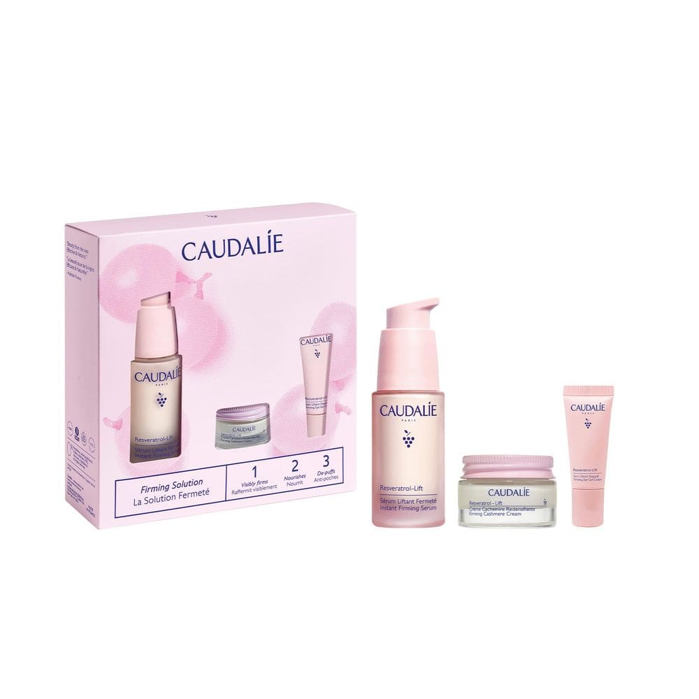 Conjunto de cuidados com a pele Caudalie Resveratrol-Lift com sérum e tamanho de viagem