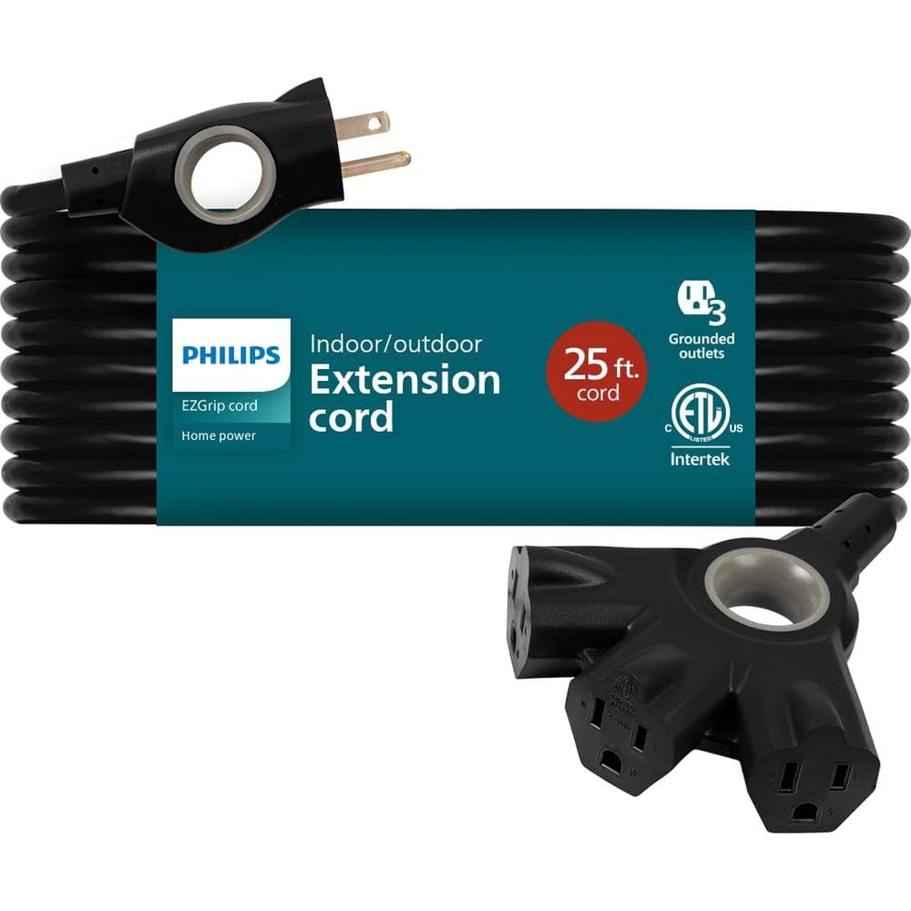 Cabo de extensão Philips EzGrip SPC3253ZB/37-T1 25 pés 16AWG
