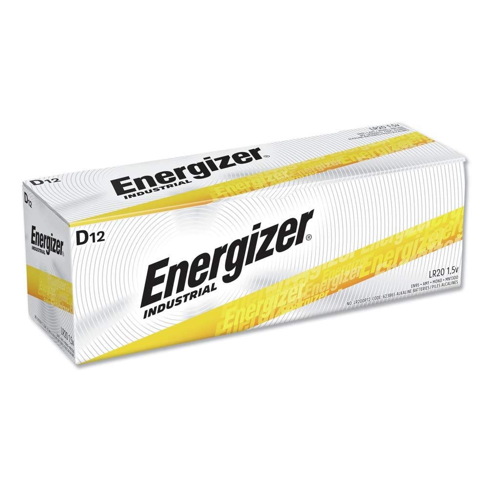 Bateria Energizer D Alkaline Industrial de 1,5 V (pacote com 12)