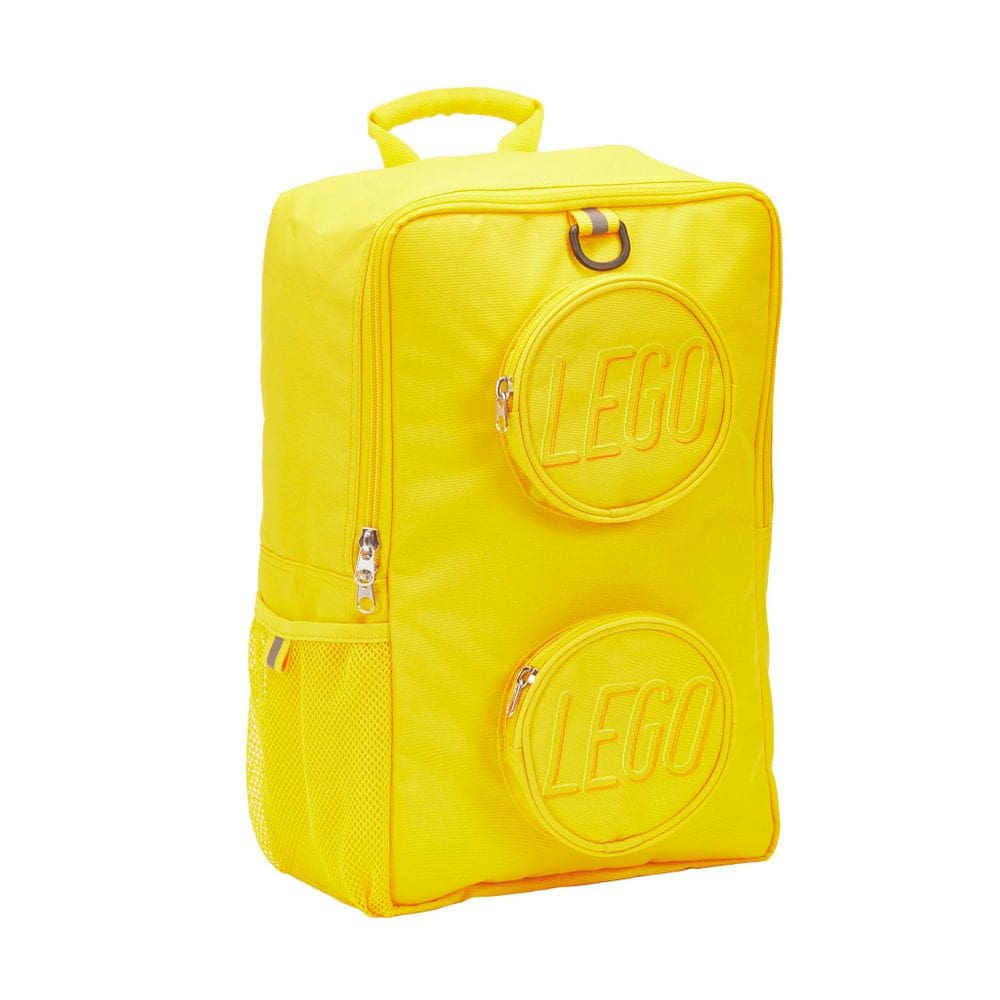 Mochila LEGO Brick Yellow para itens essenciais para escola e trabalho