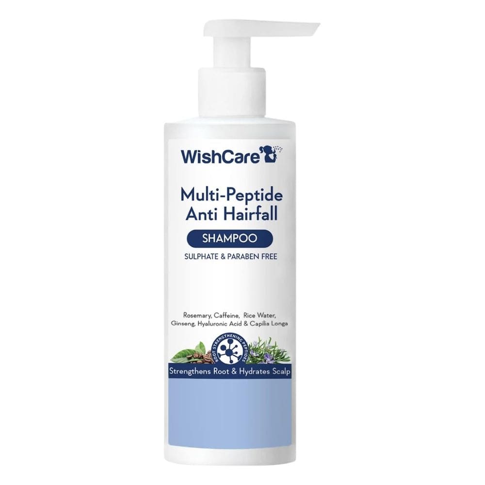 Shampoo WishCare Multi Peptídeo Anti Queda de Cabelo 250mL
