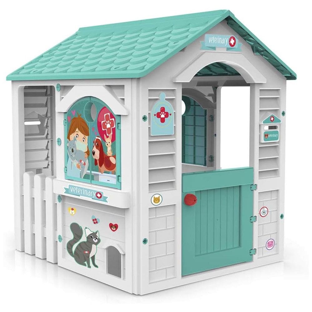 Casa de Veterinário Chicos - Kit de Brincar ao Ar Livre e em Casa para Crianças, Estimulando a Imaginação e a Diversão - Tamanho Infantil