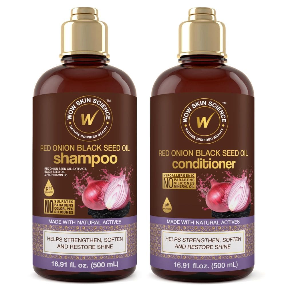 Shampoo e condicionador Duo WOW Skin Science Red Onion 500mL