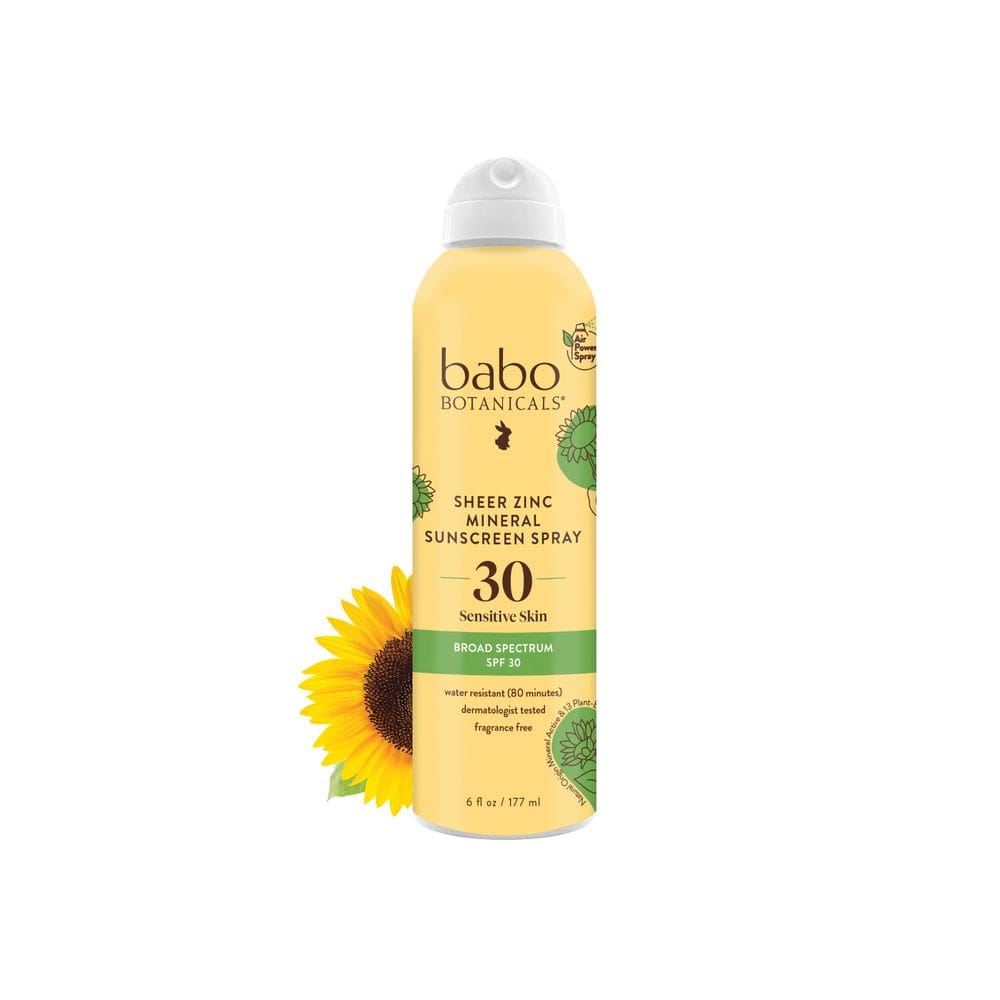 Spray de proteção solar Babo Botanicals Sheer Zinc SPF30 177mL