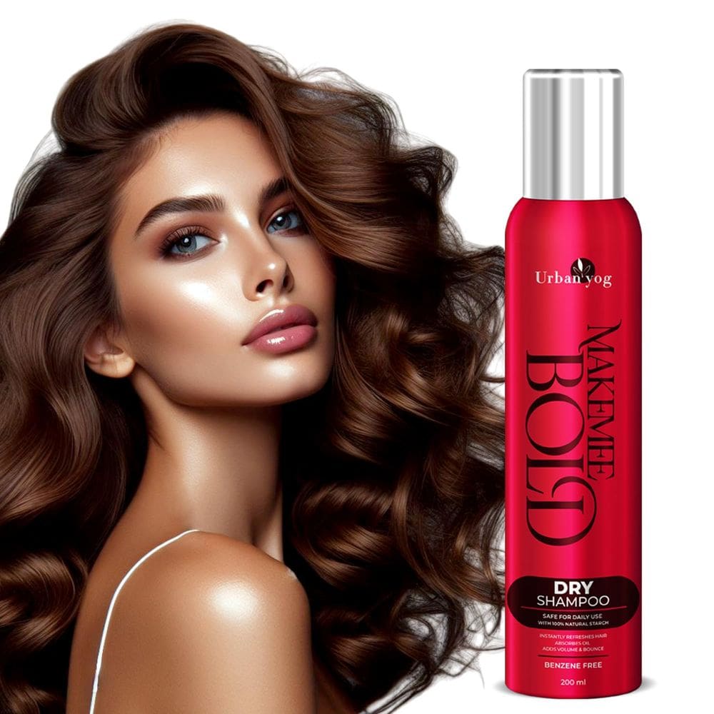Spray de shampoo seco Urban yog MakeMeeBold para mulheres 200 ml