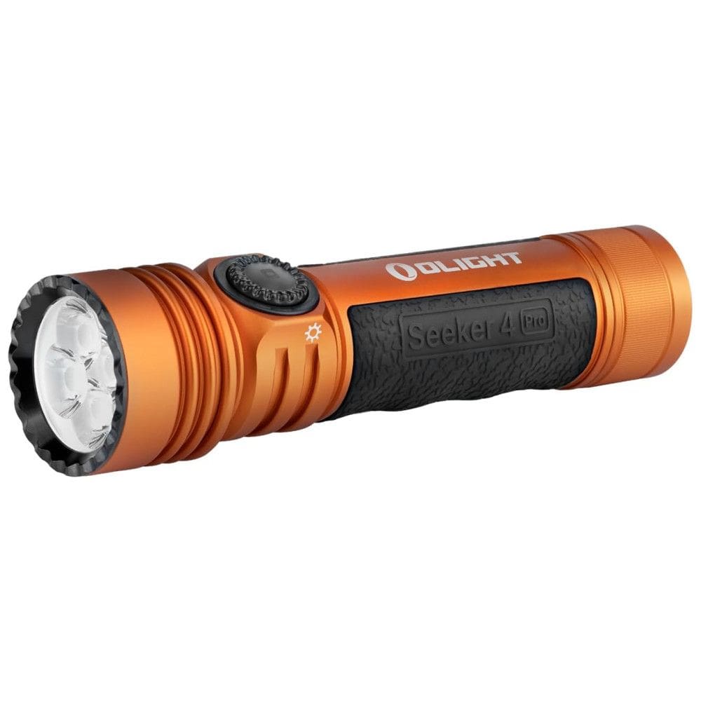 Lanterna Recarregável OLIGHT Seeker 4 Pro, 4600 Lumens - Potente e Brilhante, com Capa USB-C, à Prova d`Água IPX8 - para Emergências