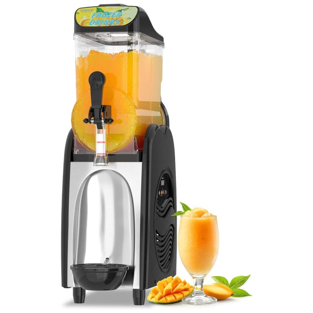 Máquina de Frozen Doméstica 15 Litros em Aço Inox ETL para Margaritas e Bebidas Congeladas, Ideal para Festas em Família,GSEICE