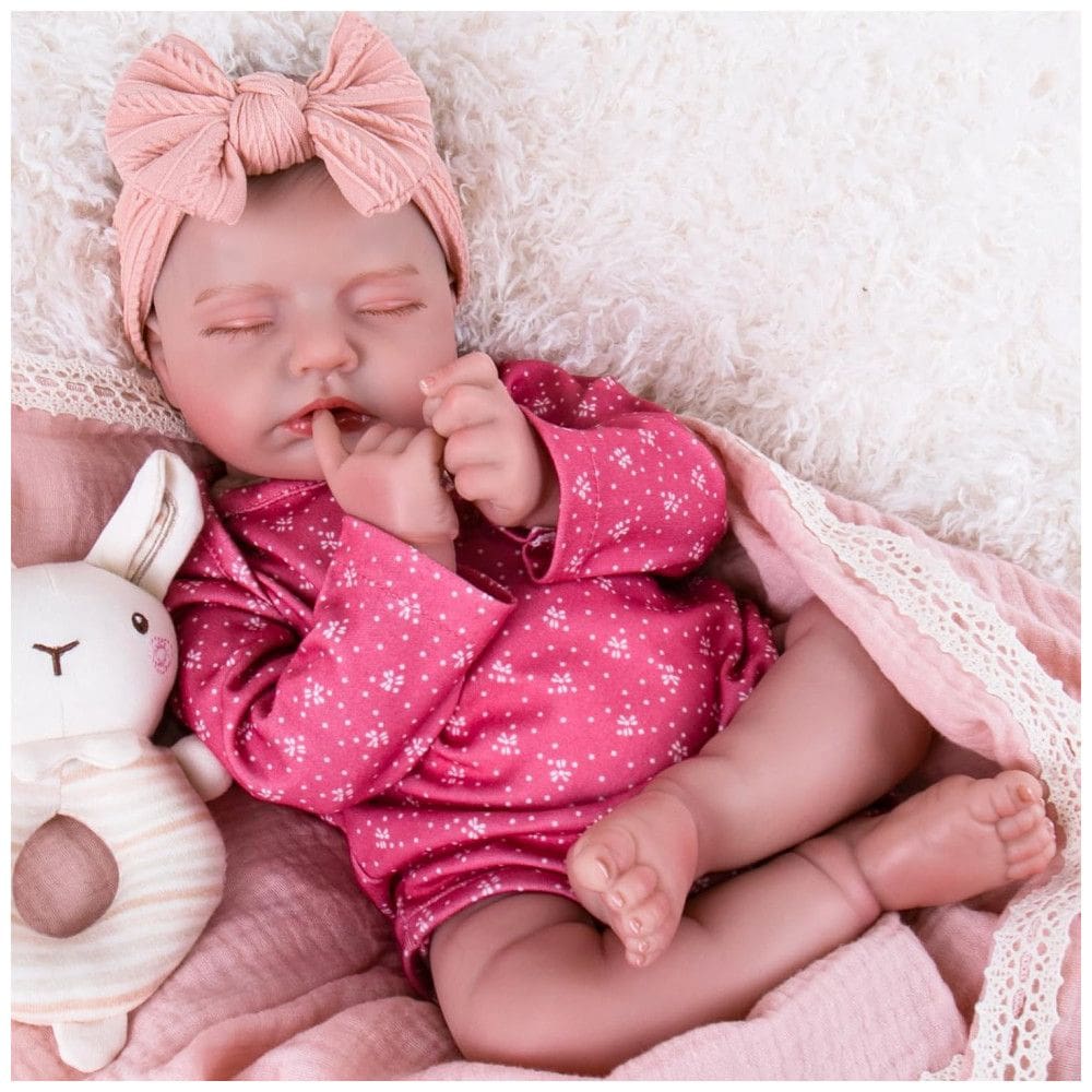 Boneca Bebê Menina Realista Aori Reborn de 50cm, Conjunto de Presente Perfeito para Crianças, Futuros Pais e Avós