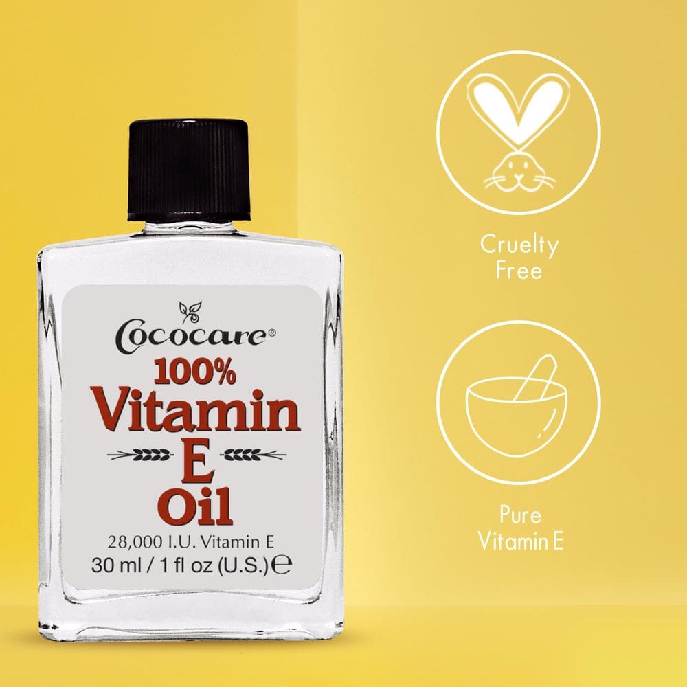 Óleo de vitamina E COCOCARE Maximum Moisture 28mL para pele seca