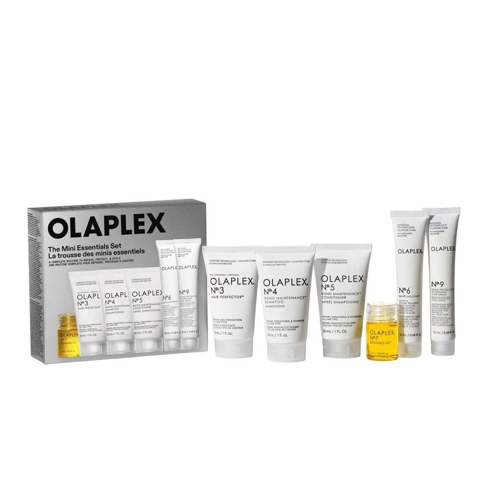 Conjunto de produtos essenciais para o cabelo Olaplex nº 3,4,5,6,7,9 tamanho mini