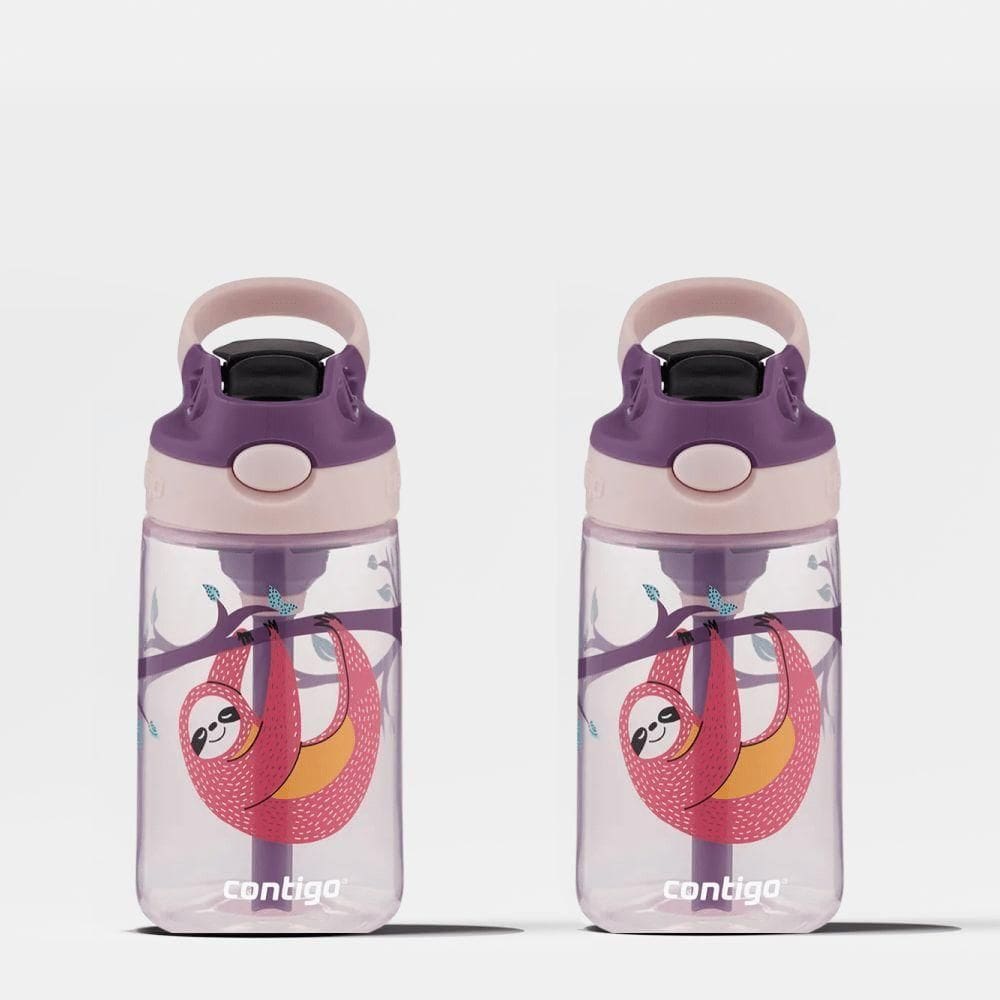 Kit Com 2 Garrafas Gizmo Flip Kids Autospout® Bicho Preguiça Contigo | 414ml