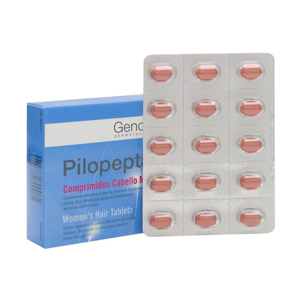 Tratamento de crescimento capilar Genové Pilopeptan Woman 60 comprimidos