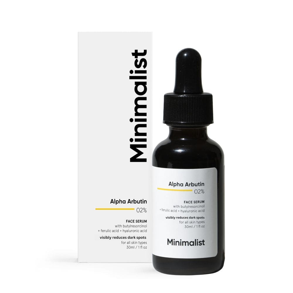 Sérum Minimalist 2% Alpha Arbutin para pigmentação 30mL