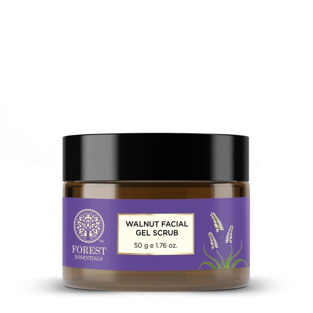 Esfoliante em gel Forest Essentials Revitalizante de Nozes da Caxemira 50g