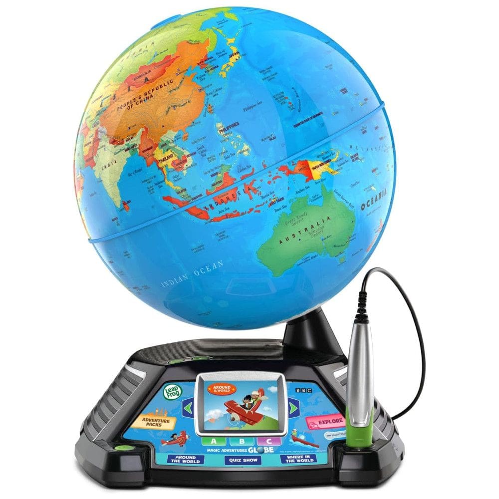 Globo Interativo Toys com Perguntas e Respostas, Músicas e Curiosidades em Inglês, Idade 5 a 7 Anos, LEAPFROG, Azul