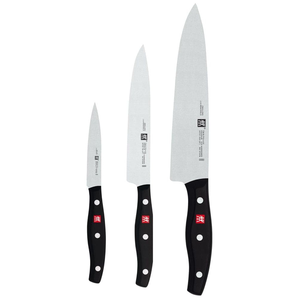 Conjunto de Facas Alemãs ZWILLING Twin Signature 3 Peças, Ultra Afiadas, Fabricadas em Fábrica Alemã Própria com Aço de Fórmula Especial