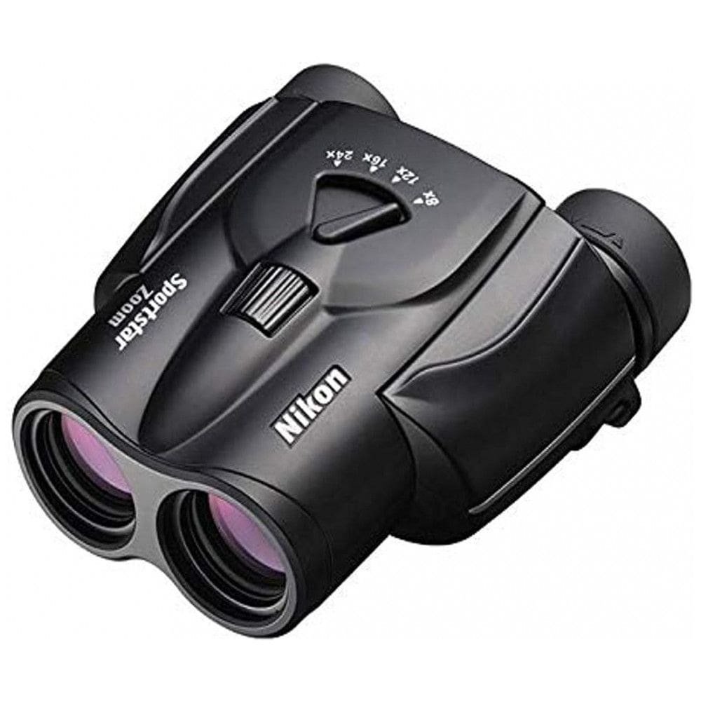 Binóculos 24x25 para Adultos com Sportstar Zoom Oferece Excelente Ergonomia, Nikon, Preto