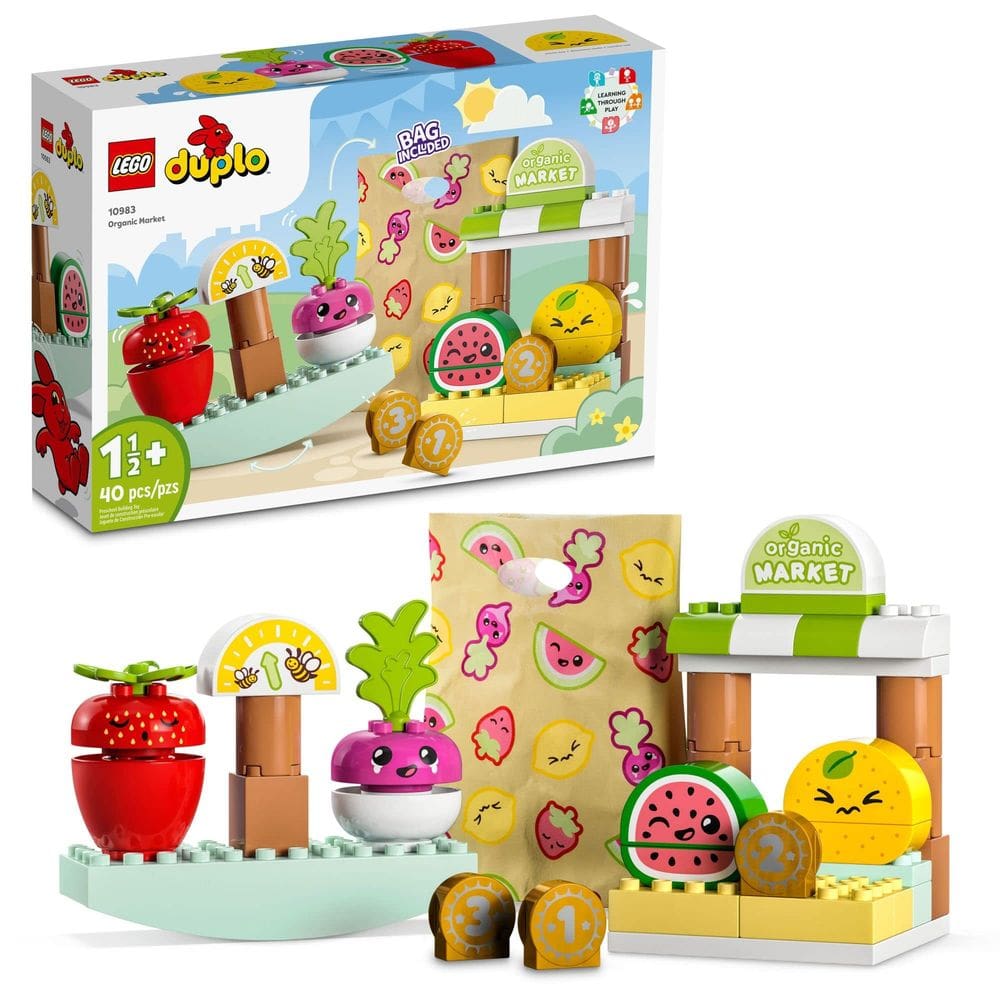 Conjunto de alimentos para brinquedos LEGO DUPLO My First Organic Market 10983