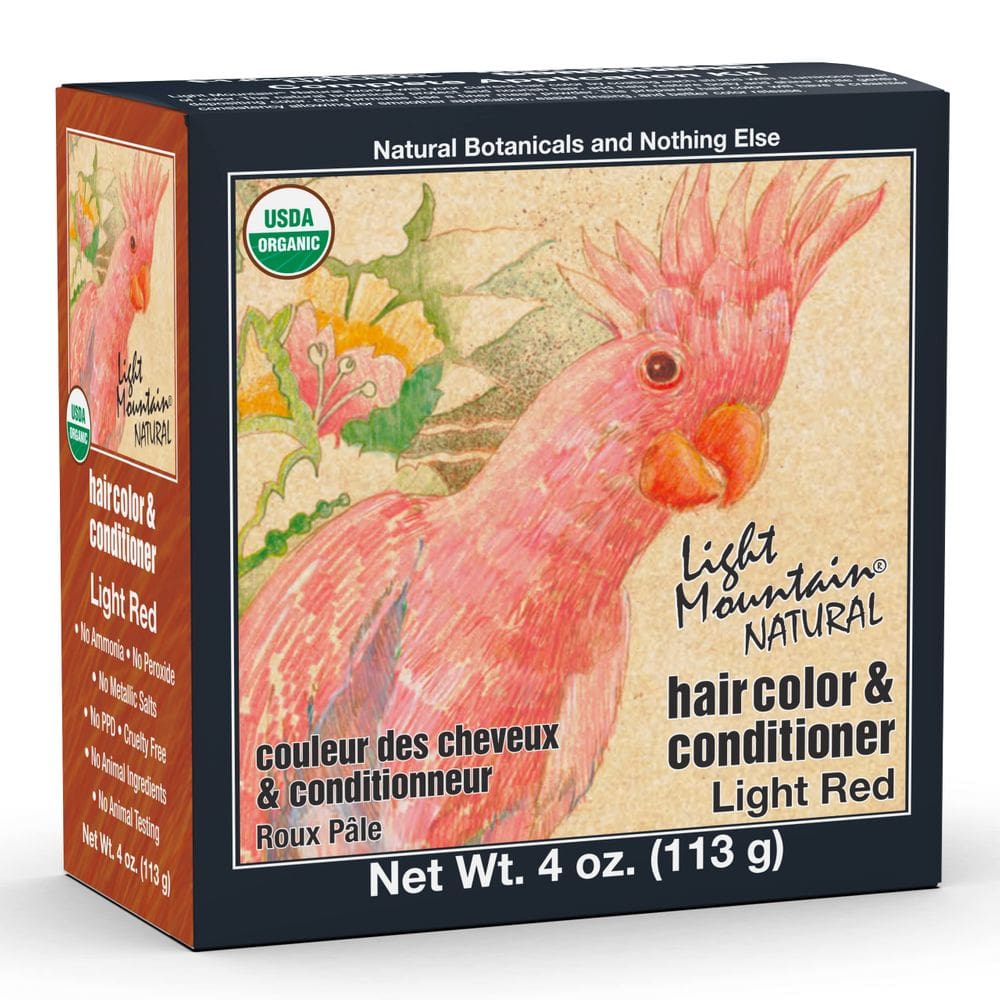 Tintura e condicionador para cabelo Light Mountain Henna Light Red 120 ml