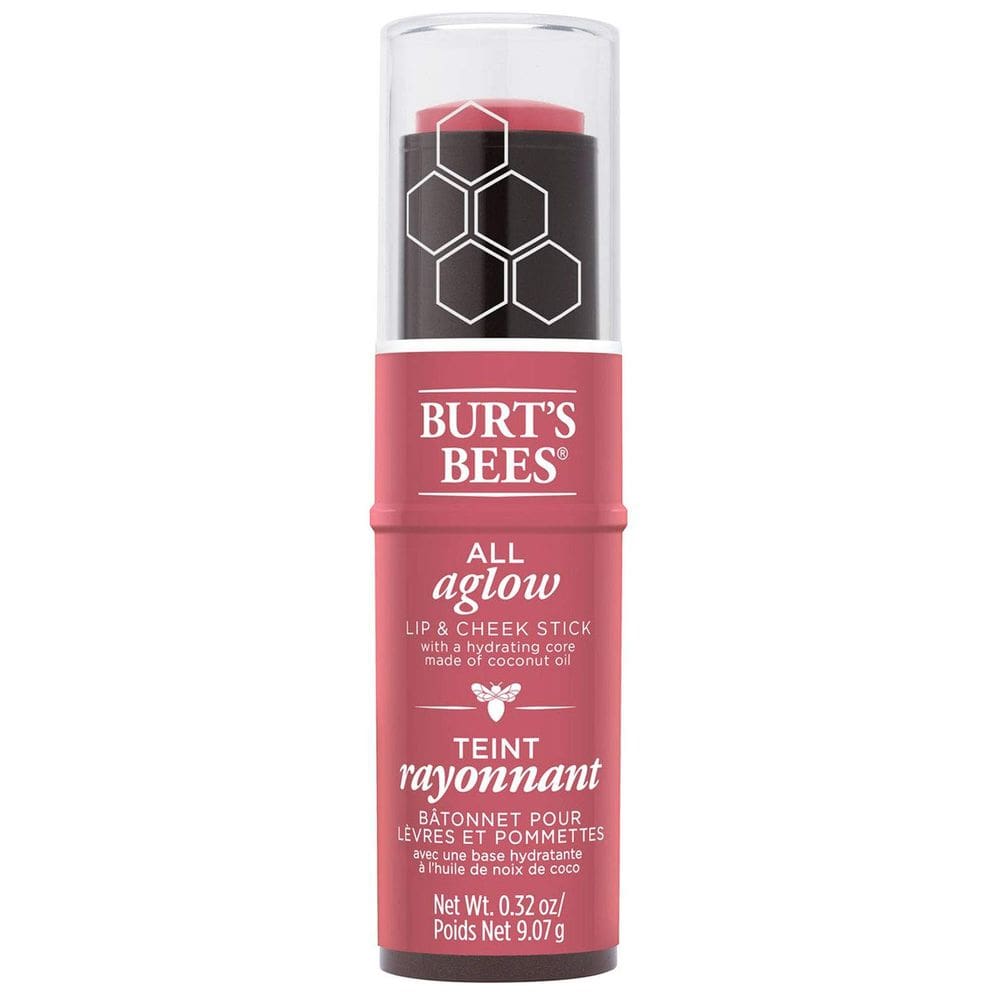 Bastão para lábios e bochechas Burt`s Bees All Aglow Peony Pool 9 ml
