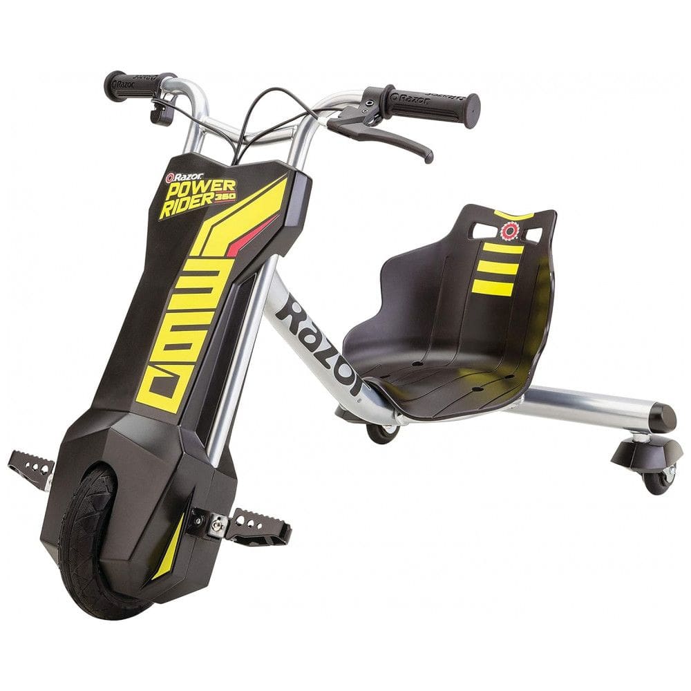 Triciclo Elétrico Bateria 12V, Atinge até 14 km por hora, Suporta 54 kg, RAZOR, Preto