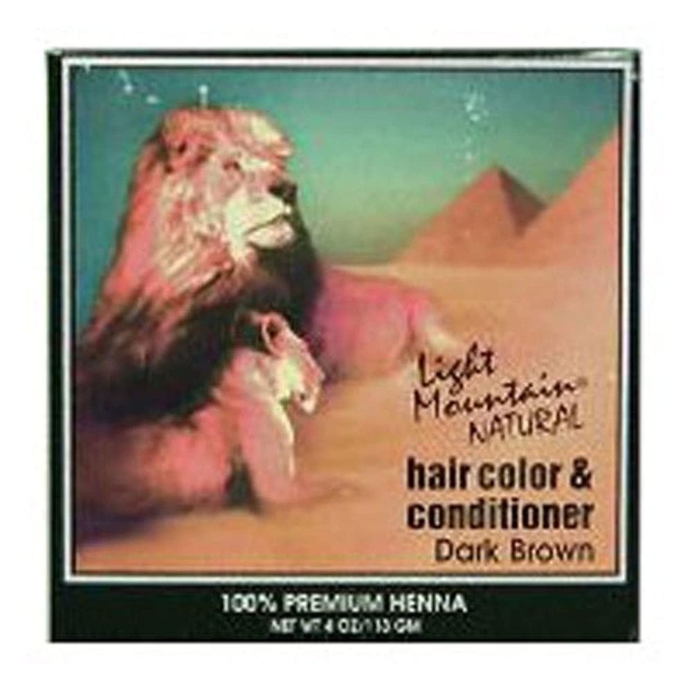 Cor de cabelo e condicionador Light Mountain Dark Brown 120mL