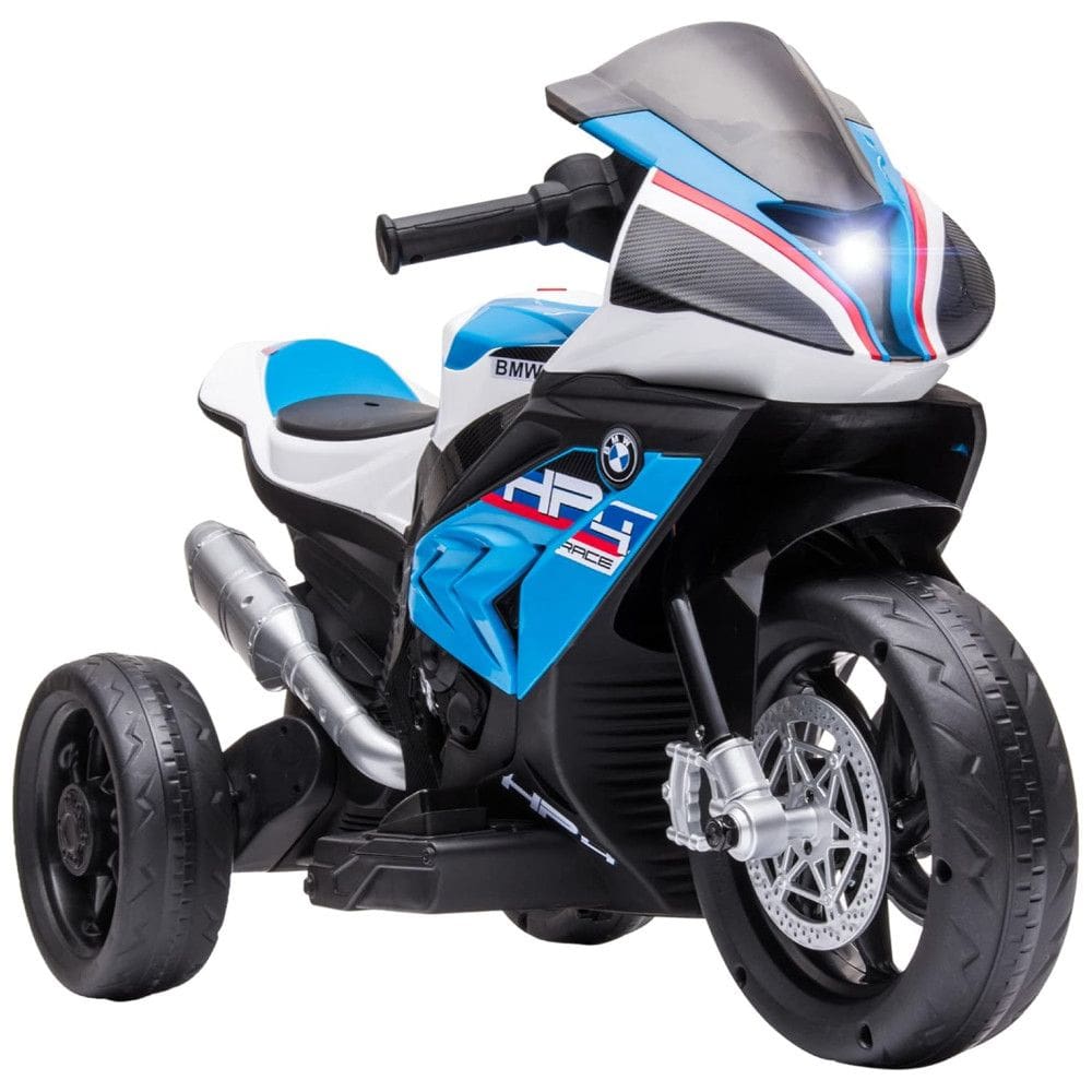 Moto Elétrica Infantil a Bateria 12V 3 Rodas com Sons, BMW, AOSOM, Azul