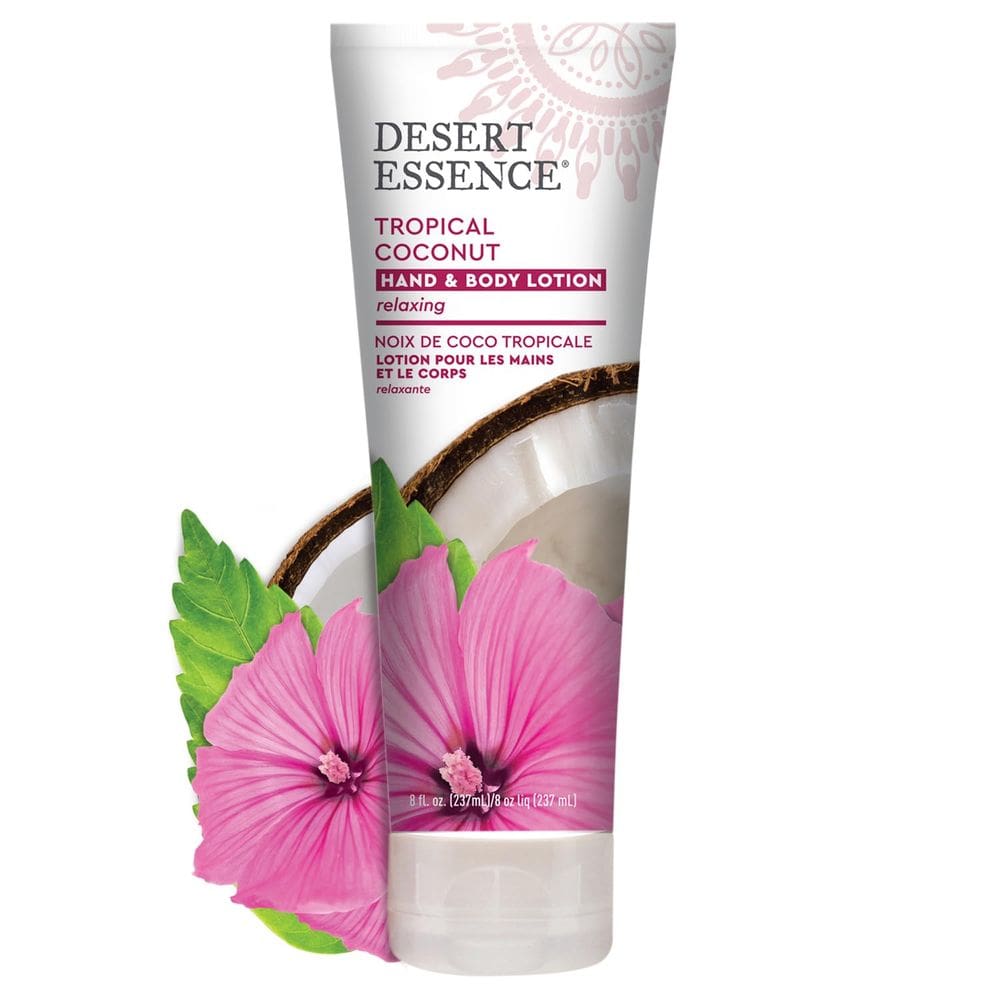 Loção para mãos e corpo Desert Essence Tropical Coconut 240 ml
