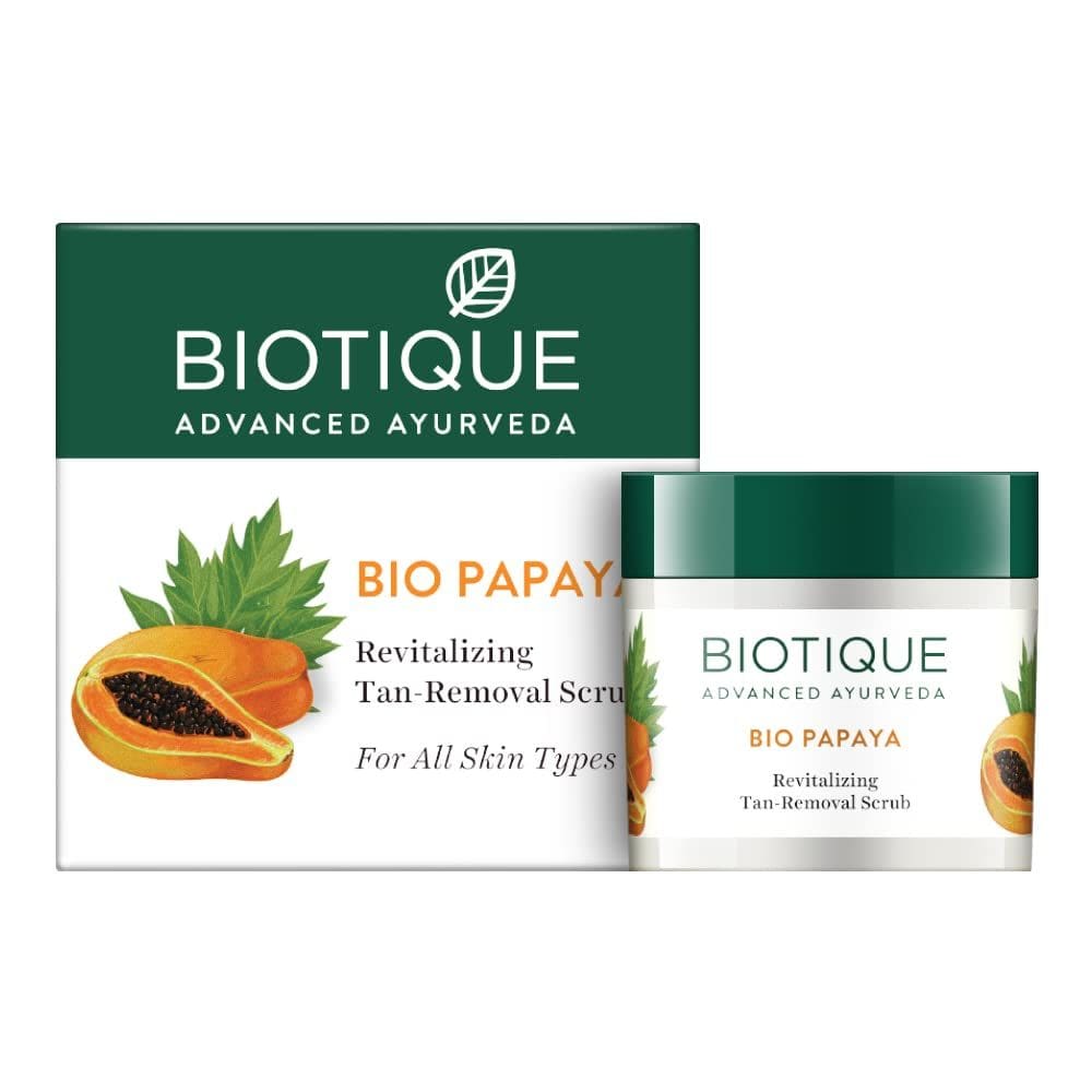 Esfoliante Biotique BIO PAPAYA Revitalizante para Remoção de Bronzeamento 75g