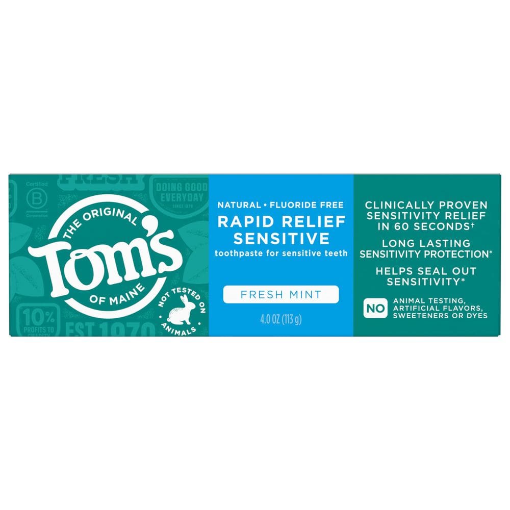 Pasta de dentes Tom`s of Maine Rapid Relief Sensitive 120 mL