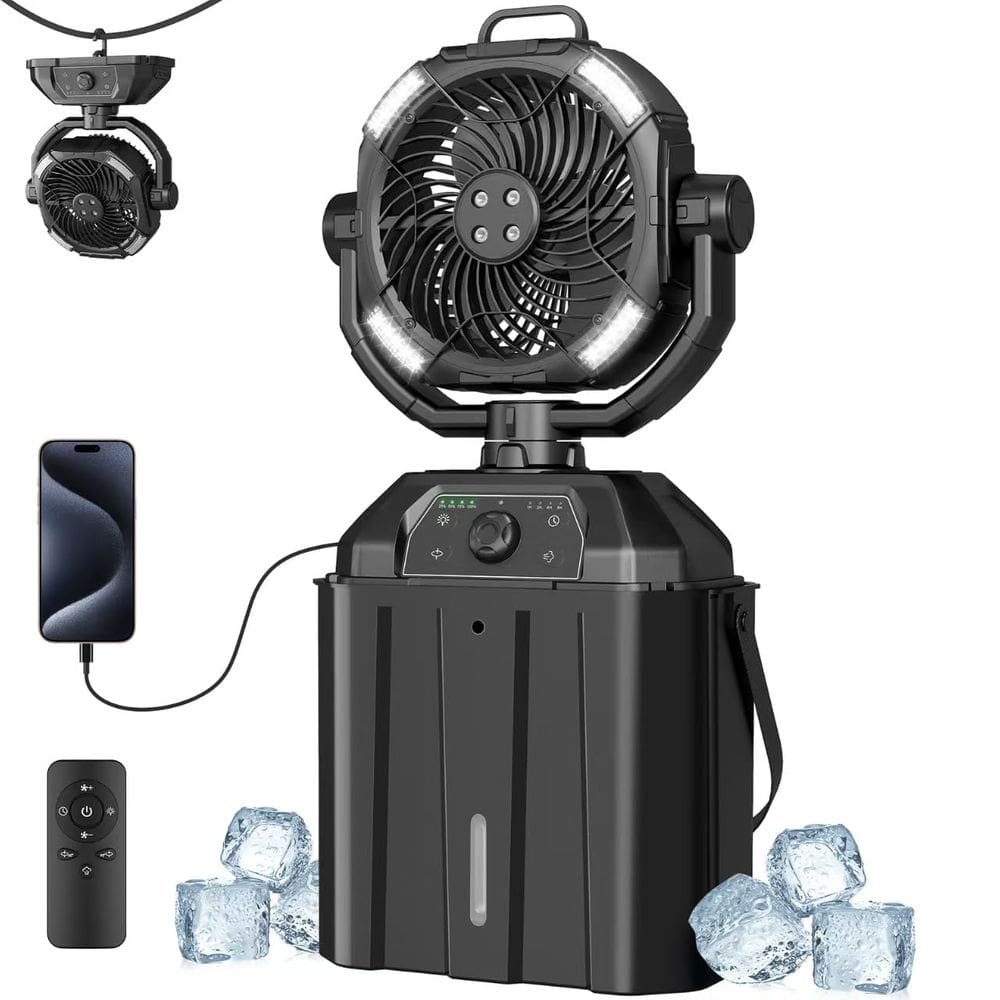 Ventilador de nebulização portátil NYXQUARK 25000mAh com carregamento reverso