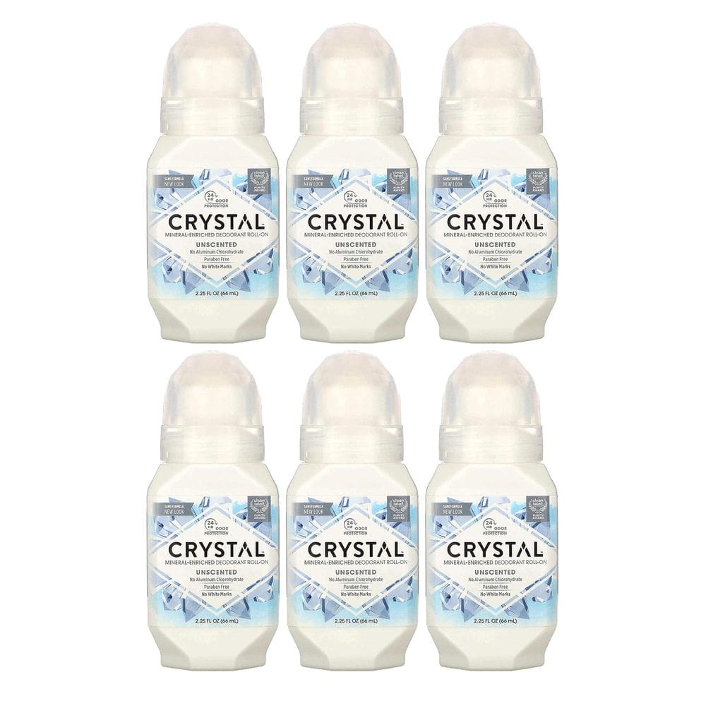 Desodorante Crystal Body Roll-On Crystal Essence 66 ml (6 x 2,25 onças)