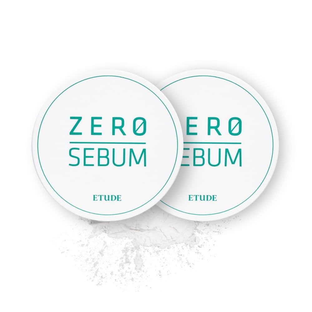 Conjunto duplo de pó de secagem Zero Sebum 4g x 2 da ETUDE