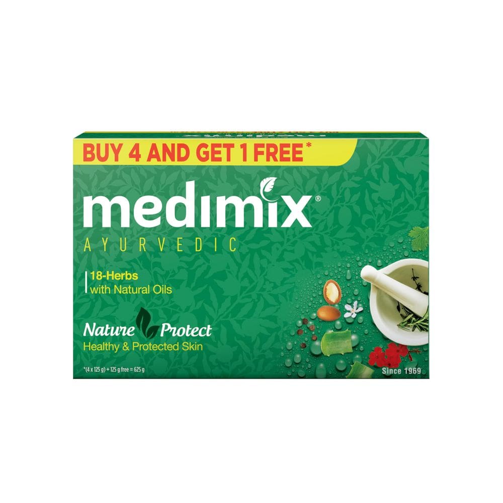 Sabonete Medimix Ayurvedic Classic 18 Herbs 125g (pacote de 5)