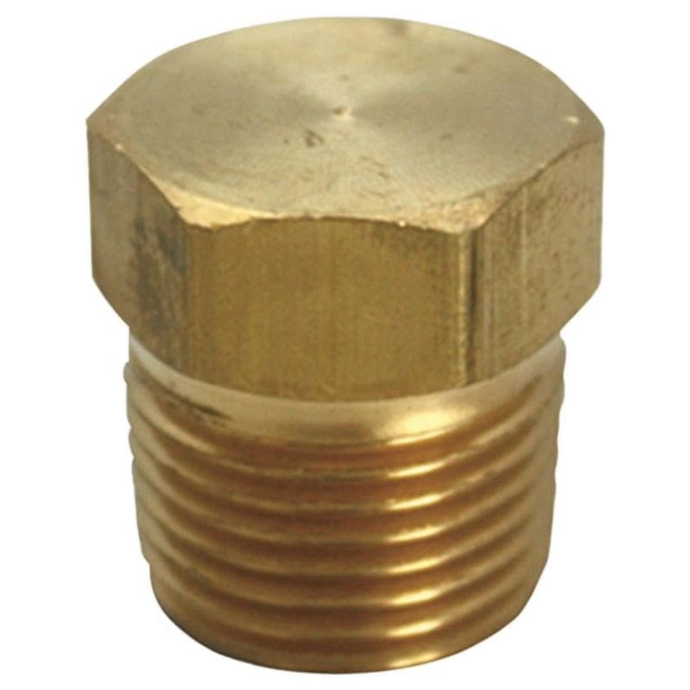 Homeplus+ Tapón Hexagonal de Latón 3/4 Pulgada MPT Certificado por ANSI