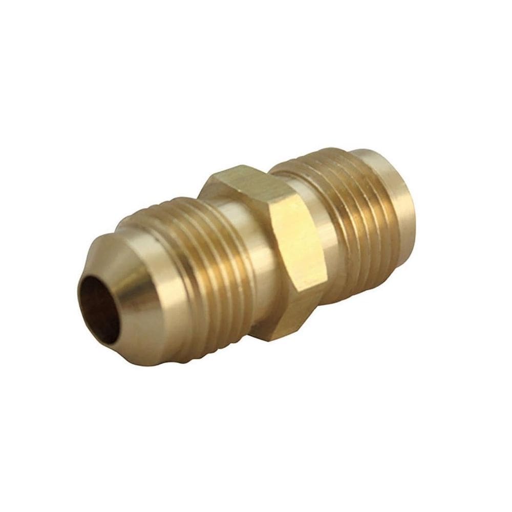 Encaixe de tubulação de mangueira Homeplus+ Flare Union de 5/8” em latão amarelo