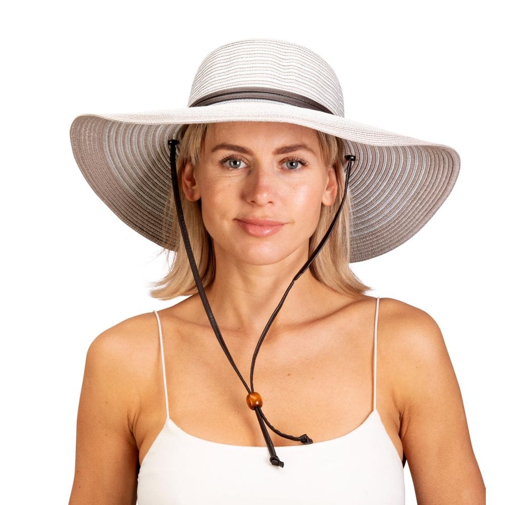 Chapéu de sol feminino trançado de aba larga Hat Sloggers UPF 50+