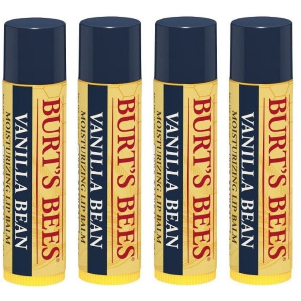 Bálsamo labial Burt`s Bees Vanilla Bean, pacote com 4