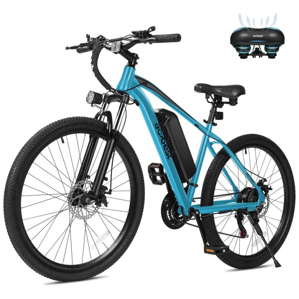 Bicicleta Elétrica Apex para Adultos, Mountain Bike Elétrica de 26” 1000W, Velocidade Máxima de 22MPH, Autonomia de até 55 Milhas