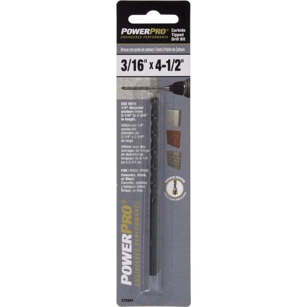 Broca Hillman com ponta de metal duro de 3/16” x 11 cm