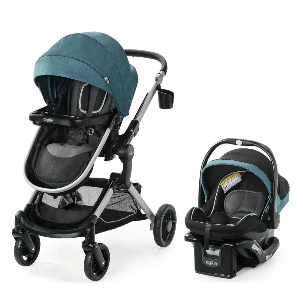 Carrinho de Bebê com Cadeira para Carro Graco Modes Nest, Azul