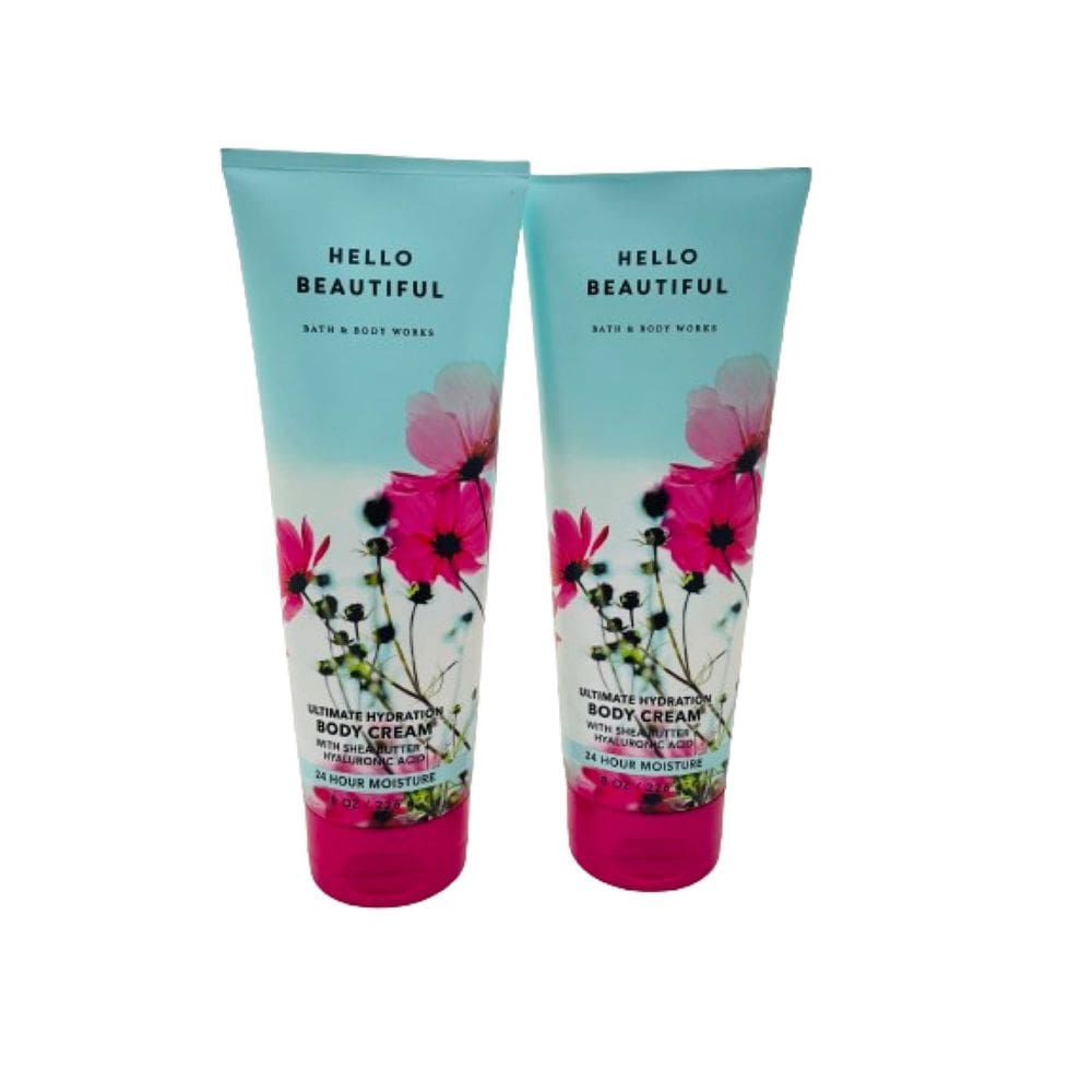 Creme corporal Bath and Body Works Hello Beautiful 240 ml x 2