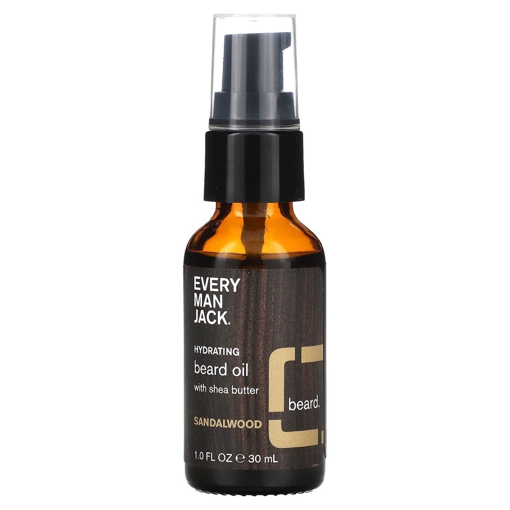 Óleo de barba Every Man Jack, fragrância de sândalo, 30 ml