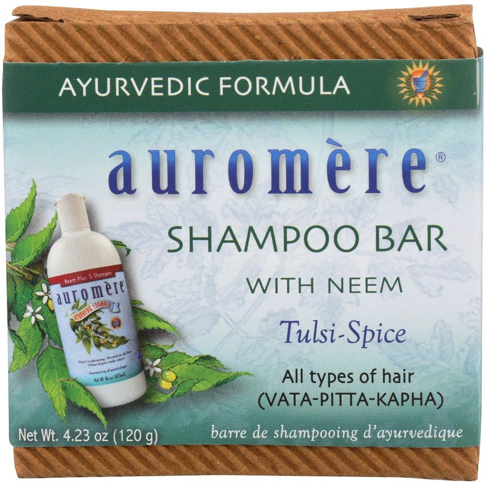 Shampoo Bar Auromere Ayurvédico 125 ml, ecológico e vegano