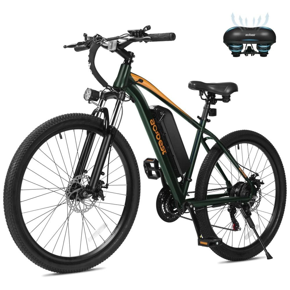 Bicicleta Elétrica Apex para Adultos, Bicicleta de Montanha Elétrica de 26” com Pico de 1000W, Velocidade Máxima de 35km/h, Autonomia Máxima