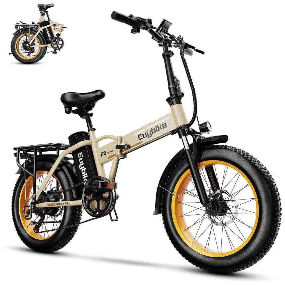 Bicicleta Elétrica Dobrável bluebiko F6B com Motor Brushless 750W (Pico 1000W), Bateria Removível 48V 20Ah, Freios a Disco Duplos e Sistema