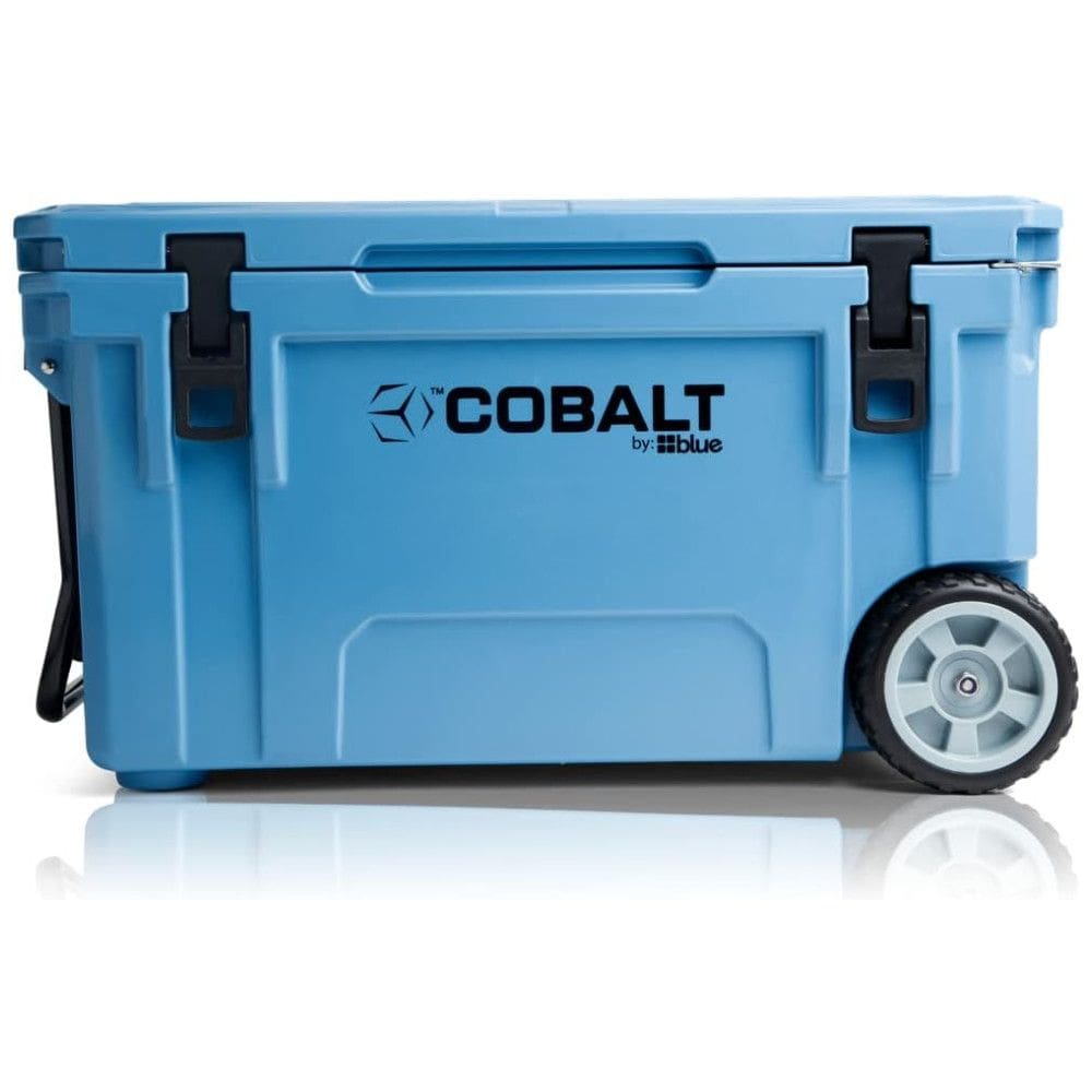 Cooler Térmico Portátil 55 Litros com Rodas, Cobal, Azul