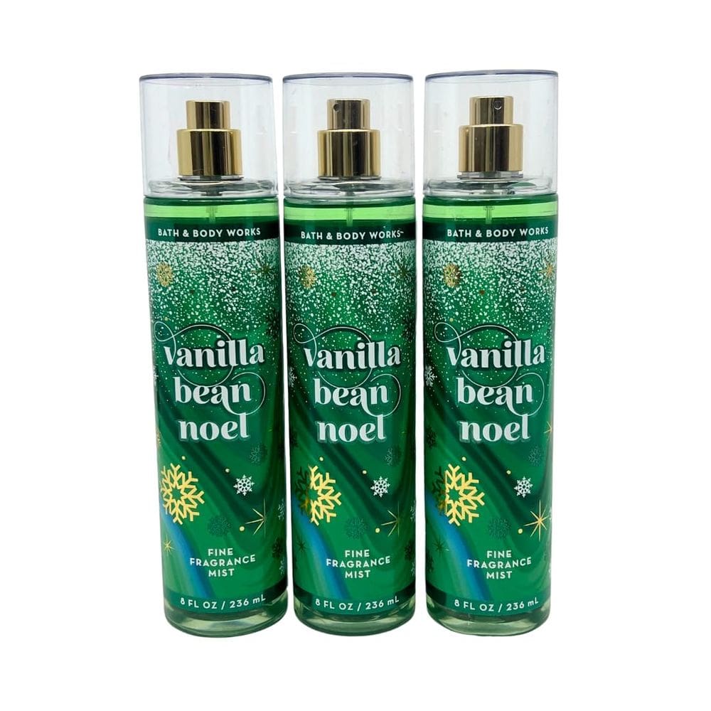 Perfume Bath & Body Works Vanilla Bean Noel 240 ml - 3 unidades